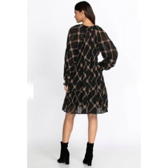 NWT Johnny Was Jackie Mini Long Sleeve Sheer Dress - Picture 4 of 16